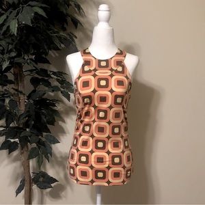 INC International Concepts Orange and Pink Halter Top ~ Size: S